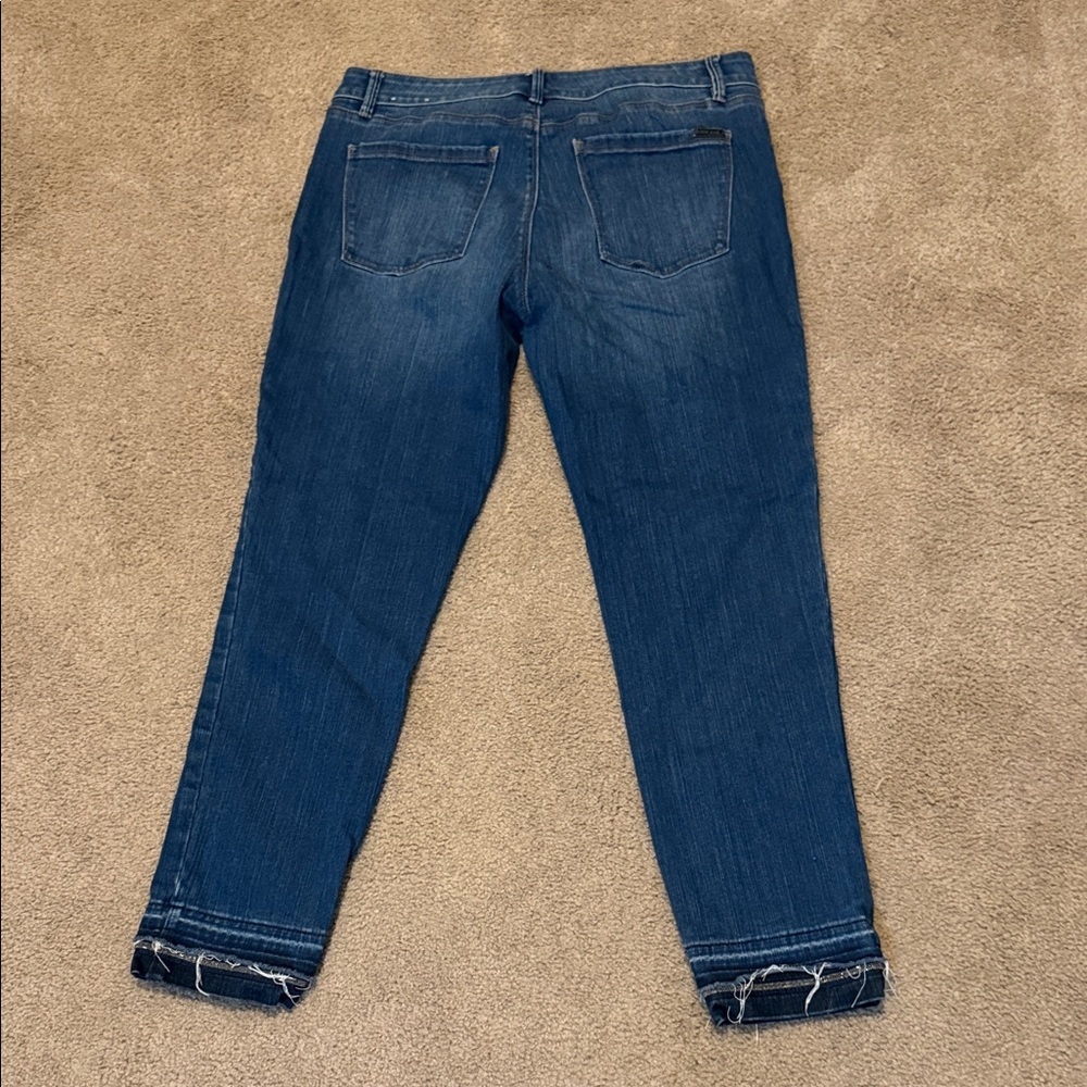 White House Black Market Women's Blue Ankle Jeans - Picture 6 of 9